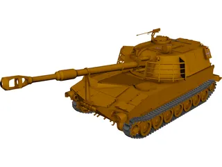 M-109 3D Model