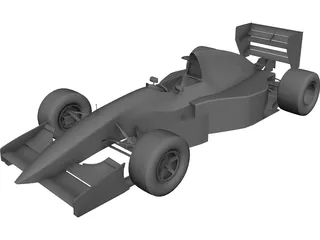 F1 McLaren MP4/8 3D Model 3D Preview