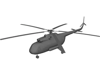 Mil Mi-8P Hip 3D Model