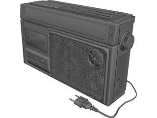 Radio Cassette Sanyo M270F 3D Model