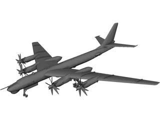 Tupolev Tu-95 Bear 3D Model