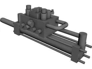 Hidraulic Actuator 3D Model