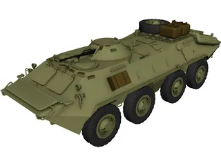 BTR-70 3D Model 3D Preview