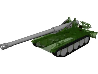 M110 A2 (203mm) 3D Model