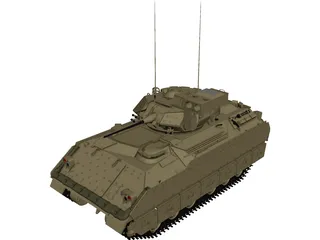 M2A2 Infantry Fighting Vehicle 3D Model 3D Preview