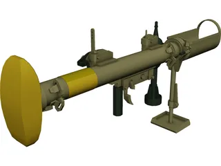 Piat Antitank Weapon 3D Model