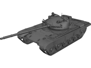 T-72M1 3D Model 3D Preview