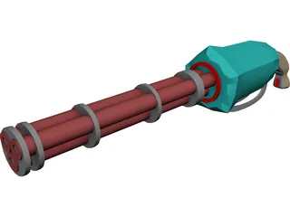 Chain Gun 3D Model