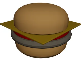 Cheeseburger 3D Model