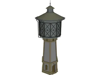 Water Tower 3D Model