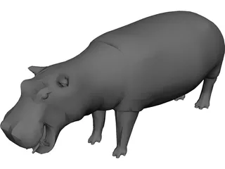 Hippopotamus 3D Model