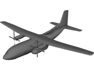 C-160 Transall CAD 3D Model