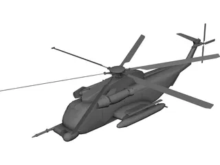 Sikorsky MH-53 Pave Low CAD 3D Model