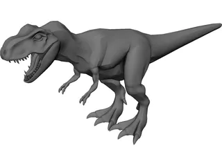 Tyrannosaurus Rex CAD 3D Model