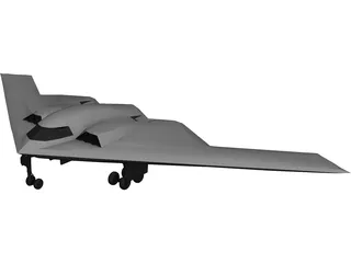 B-2 3D Model