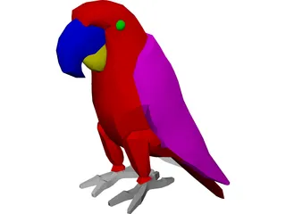 Macaw Hyacinth 3D Model