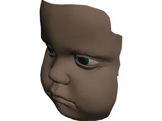 Face Baby 3D Model