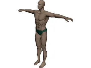 Swimmer Athlete 3D Model