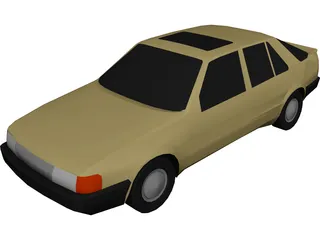 SAAB 9000 (1990) 3D Model