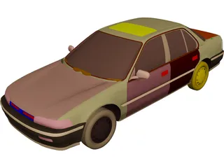 Honda Accord (1993) 3D Model 3D Preview