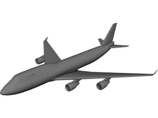 Boeing 747-400 3D Model