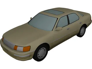 Lexus 400 (1993) 3D Model