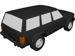 Jeep Cherokee (1986) 3D Model