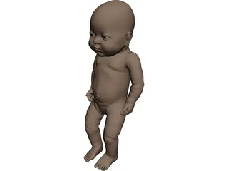 Newborn Baby 3D Model