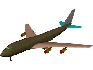 Boeing 747-200 3D Model