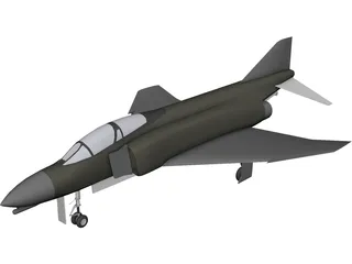 F-4 Phantom II 3D Model 3D Preview