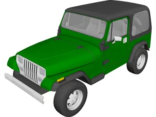 Jeep Wrangler (1989) 3D Model