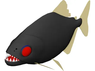 Piranha 3D Model