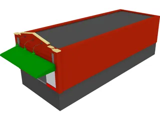 Restauration rapide sur plateau modèle 3D $39 - .3ds .fbx .max