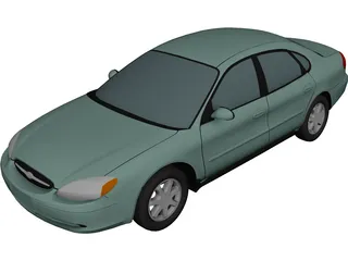 Ford Taurus (2000) 3D Model 3D Preview