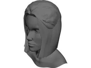 Head Female 3D Model