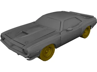 Plymouth Baracuda (1969) 3D Model