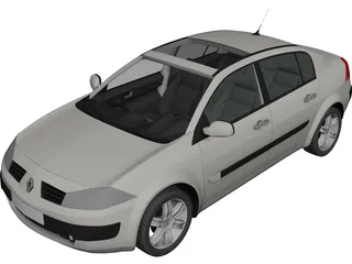 Renault Megane 3D Model 3D Preview