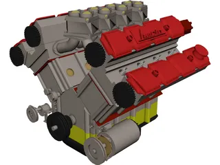 Engine Lancia 3D Model
