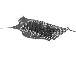 Houston Downtown 3D Model