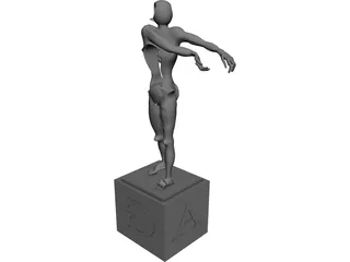 Abstract Dali Statue 3D Model