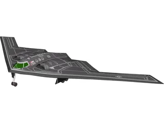 B2 Stealth Bomber 3D Model