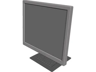 LG TFT Computer Monitor CAD 3D Model