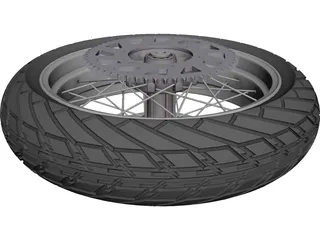 KTM Moto Backwheel LC4 Supermotard CAD 3D Model