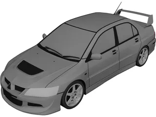 Mitsubishi Lancer Evolution VIII (2003) 3D Model