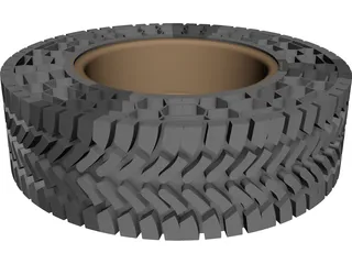 Run Flat Tire 3D Model 3D Preview