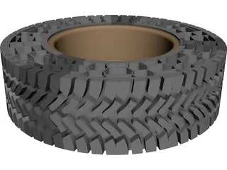 Run Flat Tire 3D Model