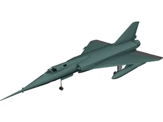 Dassault Mirage IV 3D Model
