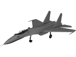 Sukhoi Su-37 Flanker-F 3D Model