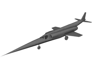 Douglas X-3 Stiletto 3D Model