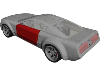 Ford Mustang [Tuned] 3D Model